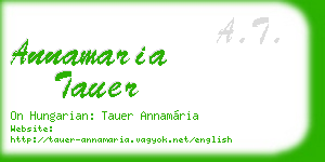 annamaria tauer business card